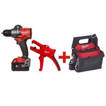 PROMO: Kit masina de gaurit cu percutie Milwaukee M18 FPD3-502X, cleste automat dezizolare, geanta cadou, 4933479860-PROMO PROMO: Kit masina de gaurit cu percutie Milwaukee M18 FPD3-502X, cleste automat dezizolare, geanta cadou, 4933479860-PROMO