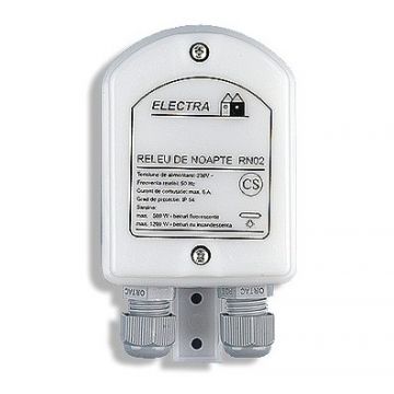 Releu de noapte pentru instalatii de iluminat Electra RN 02 Releu de noapte pentru instalatii de iluminat Electra RN 02