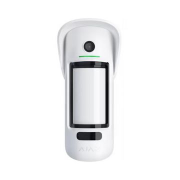 Senzor de miscare wireless PIR si IR, 1.7 km 868 MHz, uz exterior, imunitate animale, anti-masking, alb, AJAX MotionCam Outdoor(PhOD)(W)