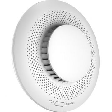 Senzor fum EZVIZ CS-T4C, Wi-Fi, ZigBee, sirena 85dB, lumina alarma, compatibilitate camere Ezviz, baterie CR14250, alb Senzor fum EZVIZ CS-T4C, Wi-Fi, ZigBee, sirena 85dB, lumina alarma, compatibilitate camere Ezviz, baterie CR14250, alb