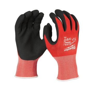 Set manusi Milwaukee rezistente la taiere Nivel A, marimea XL, 12 bucati, 4932471616