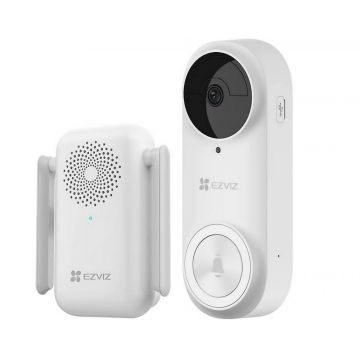 Sonerie DB2 Pro Ezviz EZ-CS-DB2 (5mp), cu camera de 5MP, detectare persoane, Wi-Fi, alarma anti-manipulare, baterie Litiu 5200mAh, slot microSD, IP65 Sonerie DB2 Pro Ezviz EZ-CS-DB2 (5mp), cu camera de 5MP, detectare persoane, Wi-Fi, alarma anti-manipulare, baterie Litiu 5200mAh, slot microSD, IP65
