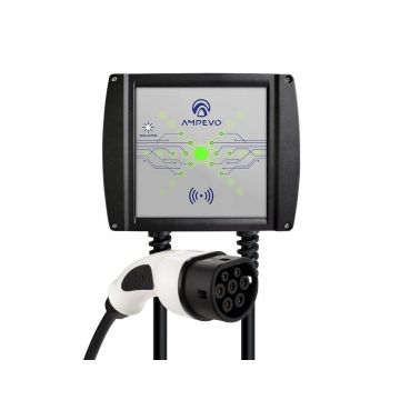 Statie de incarcare pentru vehicule electrice 22kW 32A, IP65, Type2, Ampevo Solaris AMP322T2GC-SOL