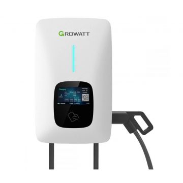 Statie incarcare masini electrice, THOR 22AS-P cu cablu de alimentare 5m, WiFi, RFID, LCD, 22kW, Trifazata, Growatt THOR 22AS-P(WIFI)