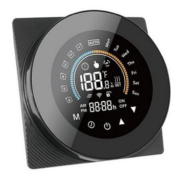 Termostat inteligent WiFi SmartWise Color, compatibil cu aplicatia eWeLink, tip C (Contact Uscat) ecran tactil LCD color, SMW-TER-CB-COL