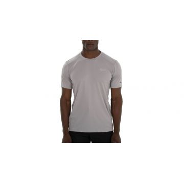 Tricou maneci scurte, Milwaukee WORKSKIN, marimea M, material rezistent, respirabil, protectie UV, uscare rapida, gri, 4933478195