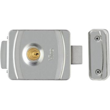 Yala electrica Fail Safe, 12 sau 24V, Otel zincat, Zavor rotativ, Cilindru cheie reglabil, Viro V9083 Yala electrica Fail Safe, 12 sau 24V, Otel zincat, Zavor rotativ, Cilindru cheie reglabil, Viro V9083