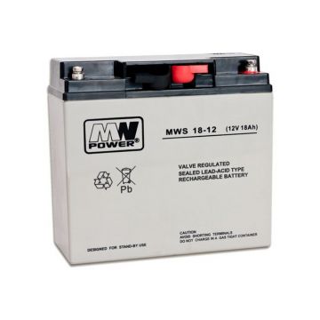 Acumulator 12V, 18Ah, fara intretinere, MW Power, MWS 18-12F Acumulator 12V, 18Ah, fara intretinere, MW Power, MWS 18-12F