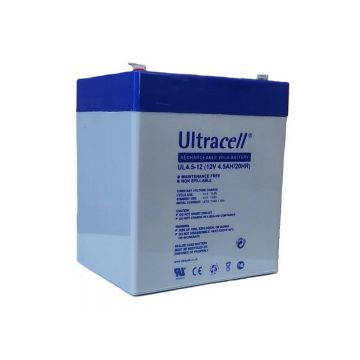 Acumulator 12V, tip terminal F2, Ultracell UL4.5-12 F2 Acumulator 12V, tip terminal F2, Ultracell UL4.5-12 F2