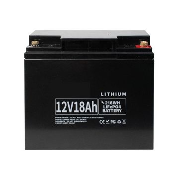 Acumulator de tip LiFePO4, 12V 18Ah, Putere maxima 216 Wh, LFP 12V/18Ah