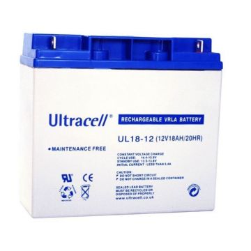 Acumulator VRLA 12V, 18Ah, Carcasa din ABS, Ultracell UL18-12 F3 Acumulator VRLA 12V, 18Ah, Carcasa din ABS, Ultracell UL18-12 F3