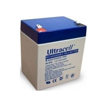 Acumulator VRLA Ultracell 12V, 5Ah, UL5-12 F2 Acumulator VRLA Ultracell 12V, 5Ah, UL5-12 F2
