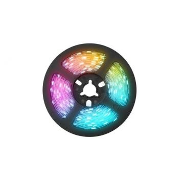 Banda iluminat inteligent, LED, Wi-Fi, Sonoff L2 LITE-5M-EU, 5m, RGB, 300 lumeni, Bluetooth, telecomanda, aplicatia eWeLink