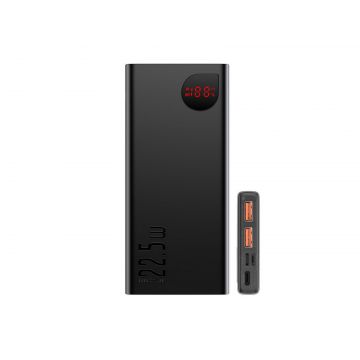 Baterie externa Baseus PPAD070001, 10.000mAh, 22.5W, 2x USB A, USAB Type C, incarcare rapida, pentru telefoane si tablete Baterie externa Baseus PPAD070001, 10.000mAh, 22.5W, 2x USB A, USAB Type C, incarcare rapida, pentru telefoane si tablete