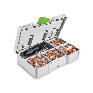 Borne SYS3 S 76-WAGO-Set Festool pentru electricieni, tester voltaj, decojitor cabluri, conectori, 578118 Borne SYS3 S 76-WAGO-Set Festool pentru electricieni, tester voltaj, decojitor cabluri, conectori, 578118