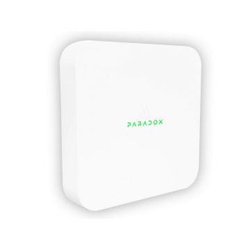 Centrala Paradox M25, hibrida, wireless, 100 zone, 128 utilizatori si telecomenzi, 10 partitii, 868MHz, Wi-Fi-, LTE, Ethernet, PoE 10W, aplicatie mobila