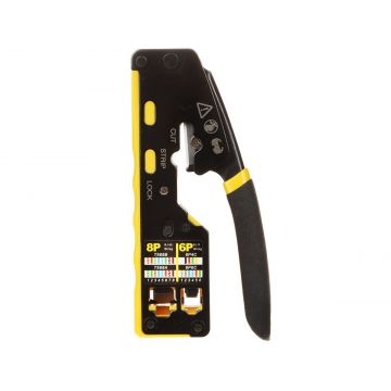Cleste sertizare pentru conectori RJ de tip EZ, HT-6088T Cleste sertizare pentru conectori RJ de tip EZ, HT-6088T