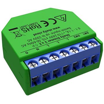 Dimmer wifi fara null cu masurare consum Shelly Dimmer 2 Dimmer wifi fara null cu masurare consum Shelly Dimmer 2