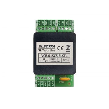 Doza derivatie video Electra VCB.01SC3.ELXTL, 1 iesire, conectori cu surub, protectii la scurtcircuit