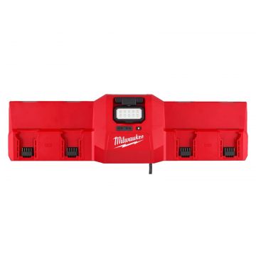 Incarcator magnetic simultan Milwaukee M12-M18 GBC4, 2-12 Ah, 2x M18, 2x M12 si porturi hibride, iluminare 450 lumeni, USB-C 15W, montare perete, 4933493863 Incarcator magnetic simultan Milwaukee M12-M18 GBC4, 2-12 Ah, 2x M18, 2x M12 si porturi hibride, iluminare 450 lumeni, USB-C 15W, montare perete, 4933493863