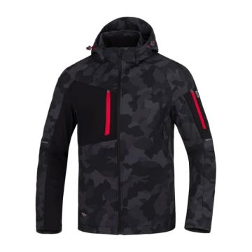 Jacheta softshell CREATRON - camo negru