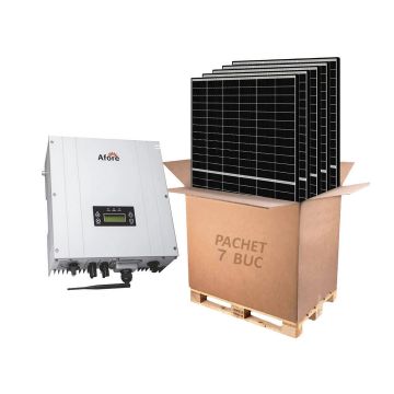 Kit invertor On-Grid monofazat Afore, 3KW si 7 panouri fotovoltaice monocristaline 455W Canadian Solar, HNS3000TL-2-455W Kit invertor On-Grid monofazat Afore, 3KW si 7 panouri fotovoltaice monocristaline 455W Canadian Solar, HNS3000TL-2-455W
