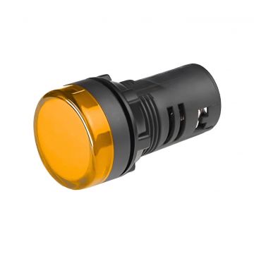 Lampa de semnalizare, LED, galben, diametru 22mm, 48V AC/DC, Freder LS-Y-D22/48V