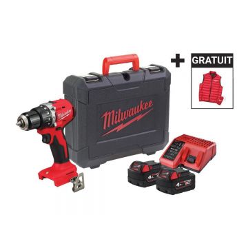 Masina de gaurit compacta Milwaukee M18 BLPDRCMC-402C, motor fara perii, 145mm, 2x acumulatori 4Ah, incarcator M12-M18, carcasa protectie, 4933499458 Masina de gaurit compacta Milwaukee M18 BLPDRCMC-402C, motor fara perii, 145mm, 2x acumulatori 4Ah, incarcator M12-M18, carcasa protectie, 4933499458