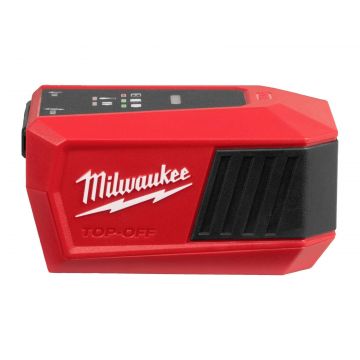 Mini incarcator Milwaukee M18 TOP-OFF, pentru acumulator M18, 2 porturi USB-C, adaptor de perete 65W, 4932499165