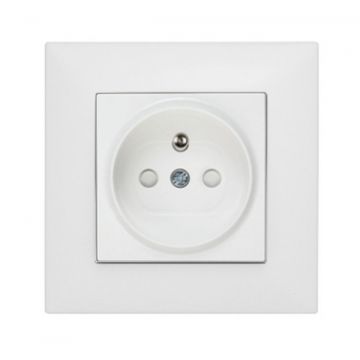 Priza Schrack completa de tip pin PE, protectie copii, conexiune cu surub, EV106152