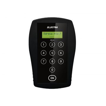 Programator terminale Electra PRG.PAS.MCS, baterie 9V, conexiune prin cablu UTP 0.25cm, tastatura mecanica, carcasa plastic, IP31