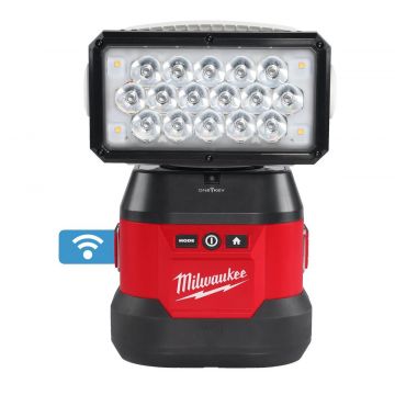 Proiector utilitar Milwaukee M18 ONE-KEY cu telecomanda, 4250 lumeni, 2 moduri, raza actiune 1200m, IP54, 4933498303 Proiector utilitar Milwaukee M18 ONE-KEY cu telecomanda, 4250 lumeni, 2 moduri, raza actiune 1200m, IP54, 4933498303