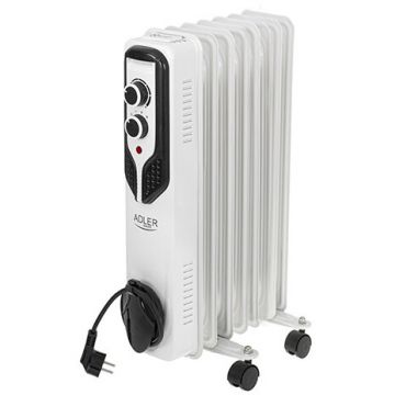 Radiator AD 7815 cu Ulei 7 Nervuri Alb