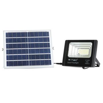 Reflector LED cu panou solar, 16W, 6000K, baterie de 10000mAh, IP65, V-Tac SKU-94008