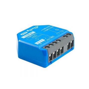 Releu inteligent Shelly ALL-REL-PLUS1-R4, pentru usi garaj, porti, Wi-Fi, Bluetooth, Zigbee, 1 canal contact uscat, compatibil cu Google, Alexa, Alice