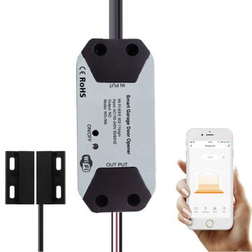 Releu wireless deschidere automatizare din telefon, Wi-Fi, control vocal Google, Siri, RH-GD02, GDC2-Tuya Releu wireless deschidere automatizare din telefon, Wi-Fi, control vocal Google, Siri, RH-GD02, GDC2-Tuya