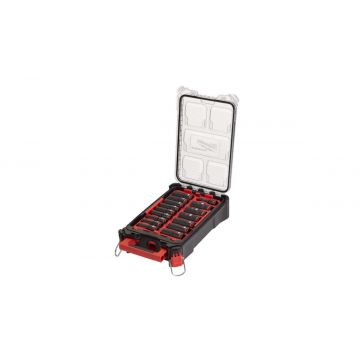 Set 16 chei tubulare Milwaukee, 1/2 inch, aliaj crom-molibden, organizator compact, 4932480943