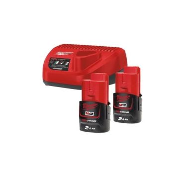 Set acumulatori si incarcator Milwaukee NRG M12, 2x M12 B2 2Ah, 1x C12C, 4933459209 Set acumulatori si incarcator Milwaukee NRG M12, 2x M12 B2 2Ah, 1x C12C, 4933459209