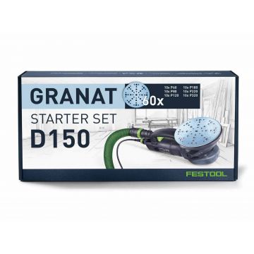 Set discuri abrazive Festool D150 GR-Set Granat, diametru 150mm, granulatie P60-P320, 578166 Set discuri abrazive Festool D150 GR-Set Granat, diametru 150mm, granulatie P60-P320, 578166