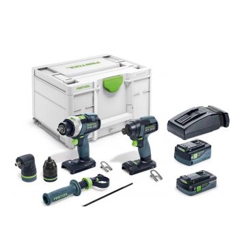 Set masini de insurubat si gaurit, TID 18 5,0/4,0‑Set TPC 18/4, 10 articole in Systainer, 577654 Set masini de insurubat si gaurit, TID 18 5,0/4,0‑Set TPC 18/4, 10 articole in Systainer, 577654