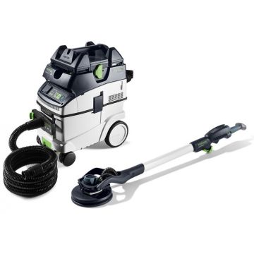 Set slefuitor cu gat lung si aspirator Festool PLANEX LHS 2-M 225 EQ/CTL 36-Set, brat 1,4m, turatie 5000-8500 min, cablu 4m, 400W, 578452 Set slefuitor cu gat lung si aspirator Festool PLANEX LHS 2-M 225 EQ/CTL 36-Set, brat 1,4m, turatie 5000-8500 min, cablu 4m, 400W, 578452