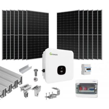 Sistem de alimentare cu energie solara, 5KW, Trifazat, On-Grid, KIT5KW-3FAZE-GR-380