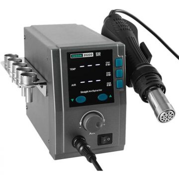 Statie de Lipit cu Aer Cald 2020D Afisaj Digital 700W Gri