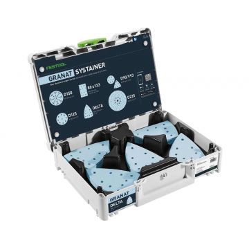 Systainer pentru materiale abrazive Festool Granat Delta GR, 100 piese, 578195 Systainer pentru materiale abrazive Festool Granat Delta GR, 100 piese, 578195