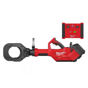 Taietor hidraulic pentru cabluri Milwaukee M18™ FORCE LOGIC™, One Key, 125mm, telecomanda, 2x acumulatori M18 8Ah, 1x incarcator, cutie plastic, 4933492421