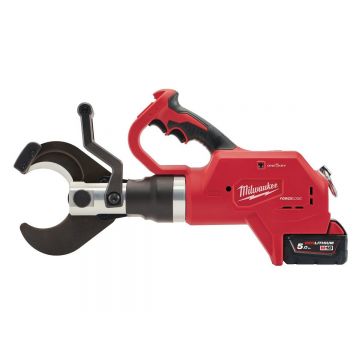 Taietor hidraulic pentru cabluri subterane Milwaukee M18 FORCE LOGIC, motor fara perii, functie ONE-KEY, 2x acumulatori, 1x incarcator, 4933459269