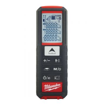 Telemetru cu laser, 50m, Milwaukee, ecran LCD, pin pliabil, IP54, 4933447700 Telemetru cu laser, 50m, Milwaukee, ecran LCD, pin pliabil, IP54, 4933447700