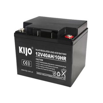 Acumulator KIJO, 12V 40Ah, M6, durata 10 ani, pentru UPS si sisteme solare, JM12-40