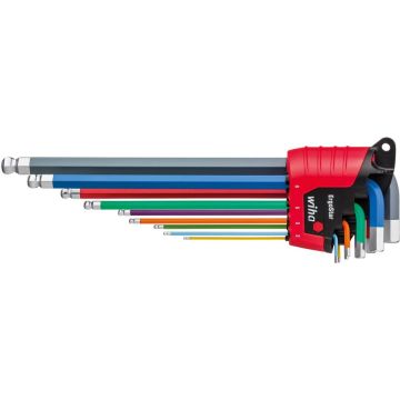 Allen key set in ErgoStar holder, screwdriver 9-piece