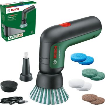 Bosch DIY & Garden Cordless Brush UniversalBrush Set, 3.6 Volt, Brush Grinder green/black, with accessory set